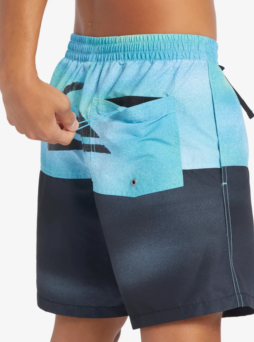 Store Quiksilver Butt Logo 17" Volleys River Blue