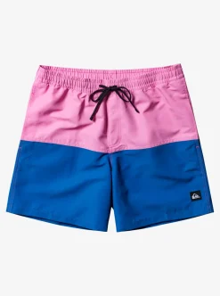 Cheap Quiksilver Butt Logo 17" Volleys Moonlite Mauve
