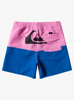 Cheap Quiksilver Butt Logo 17" Volleys Moonlite Mauve