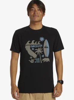 Online Quiksilver Ca Funshine T-Shirt Black