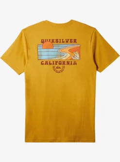 Best Sale Quiksilver Ca Point Breaks T-Shirt Mustard