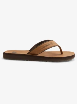 Best Quiksilver Carver Nubuck Sandals Tan - Pattern_1