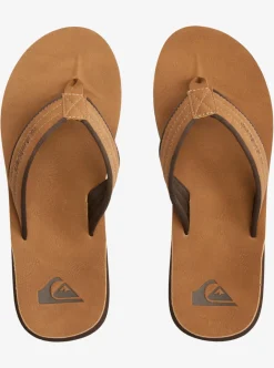 Best Quiksilver Carver Nubuck Sandals Tan - Pattern_1