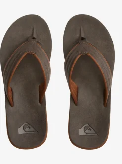 Hot Quiksilver Carver Nubuck Sandals Demitasse - Solid