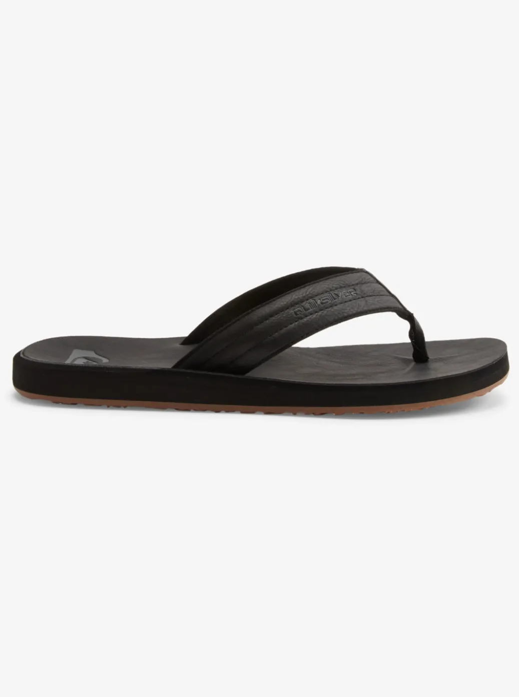 Sale Quiksilver Carver Nubuck Sandals Solid Black