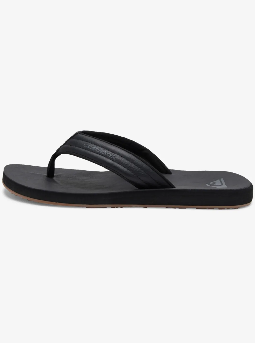 Sale Quiksilver Carver Nubuck Sandals Solid Black