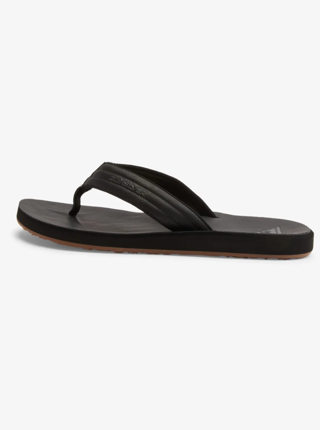 Sale Quiksilver Carver Nubuck Sandals Solid Black