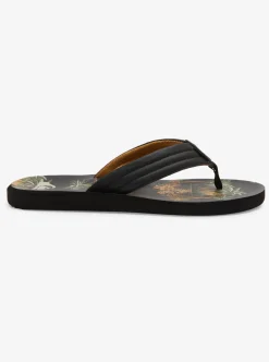 Best Quiksilver Carver Print Sandals Black 5