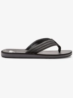 Best Sale Quiksilver Carver Print Sandals Black 4