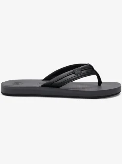 Sale Quiksilver Carver Squish Sandals Black/Grey/Black