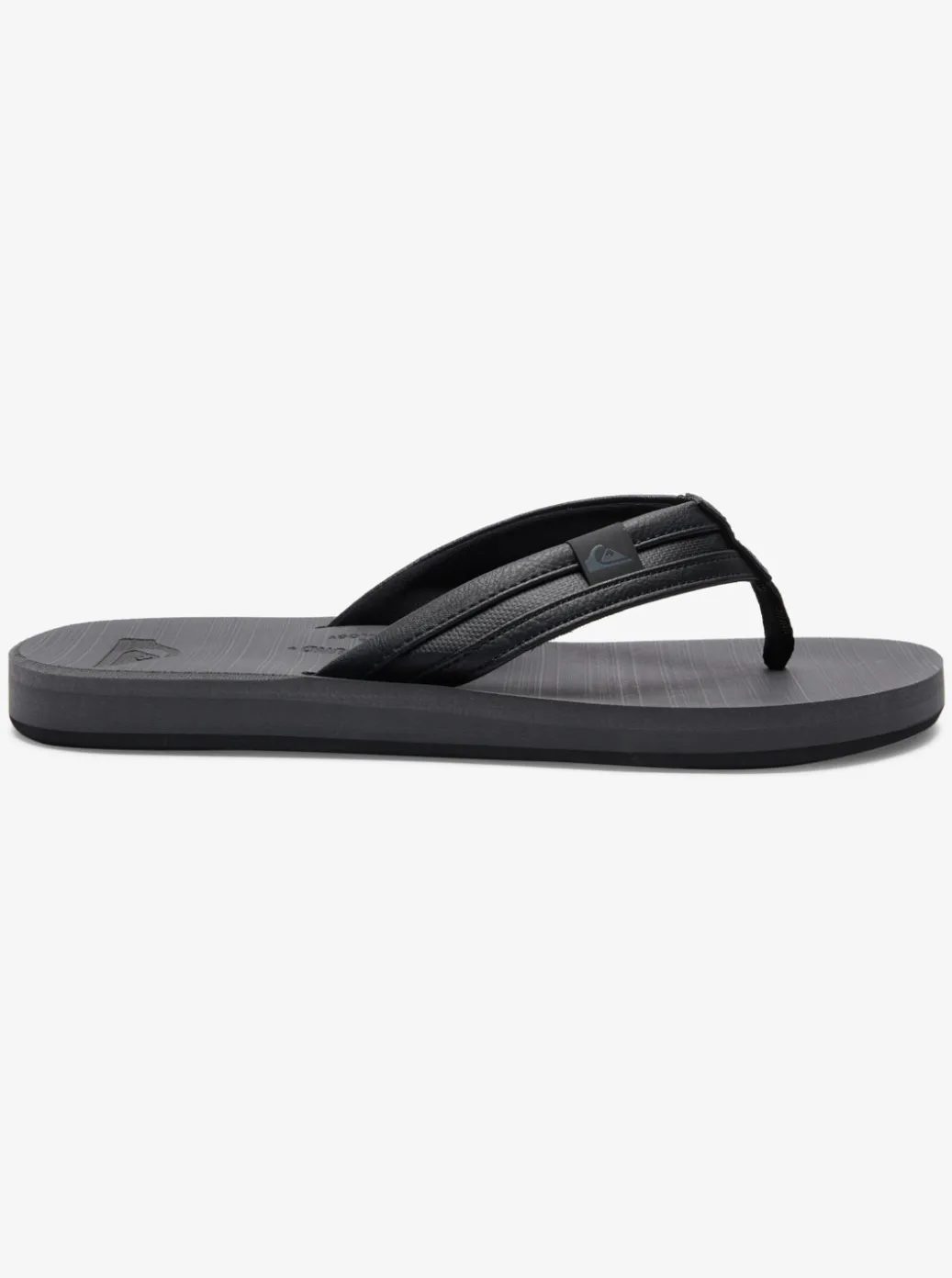 Sale Quiksilver Carver Squish Sandals Black/Grey/Black