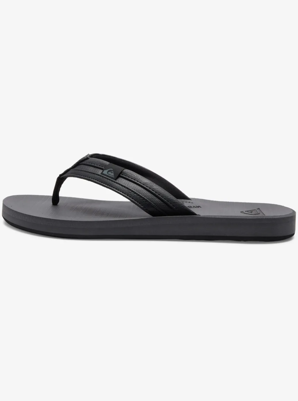Sale Quiksilver Carver Squish Sandals Black/Grey/Black