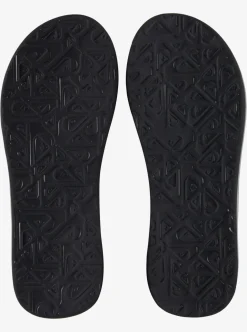 Sale Quiksilver Carver Squish Sandals Black/Grey/Black