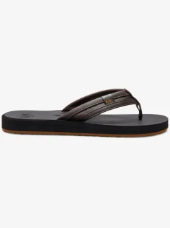 New Quiksilver Carver Squish Sandals Brown/Black/Brown