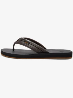 New Quiksilver Carver Squish Sandals Brown/Black/Brown