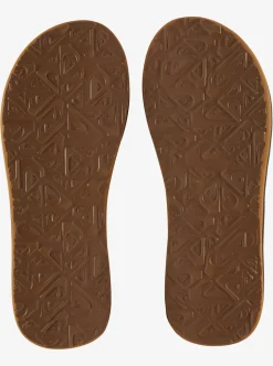 New Quiksilver Carver Squish Sandals Brown/Black/Brown