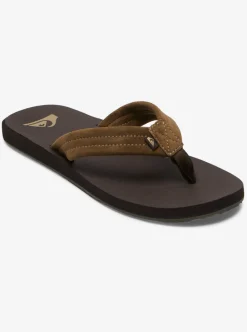 Outlet Quiksilver Carver Suede Core Sandals Brown 1