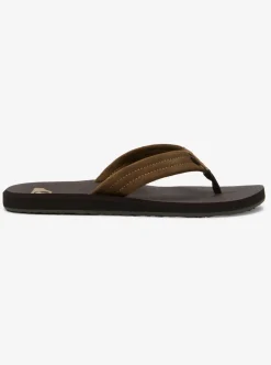 Outlet Quiksilver Carver Suede Core Sandals Brown 1