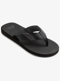 Outlet Quiksilver Carver Tropics Sandals Black/Black/Grey