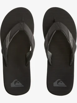 Outlet Quiksilver Carver Tropics Sandals Black/Black/Grey
