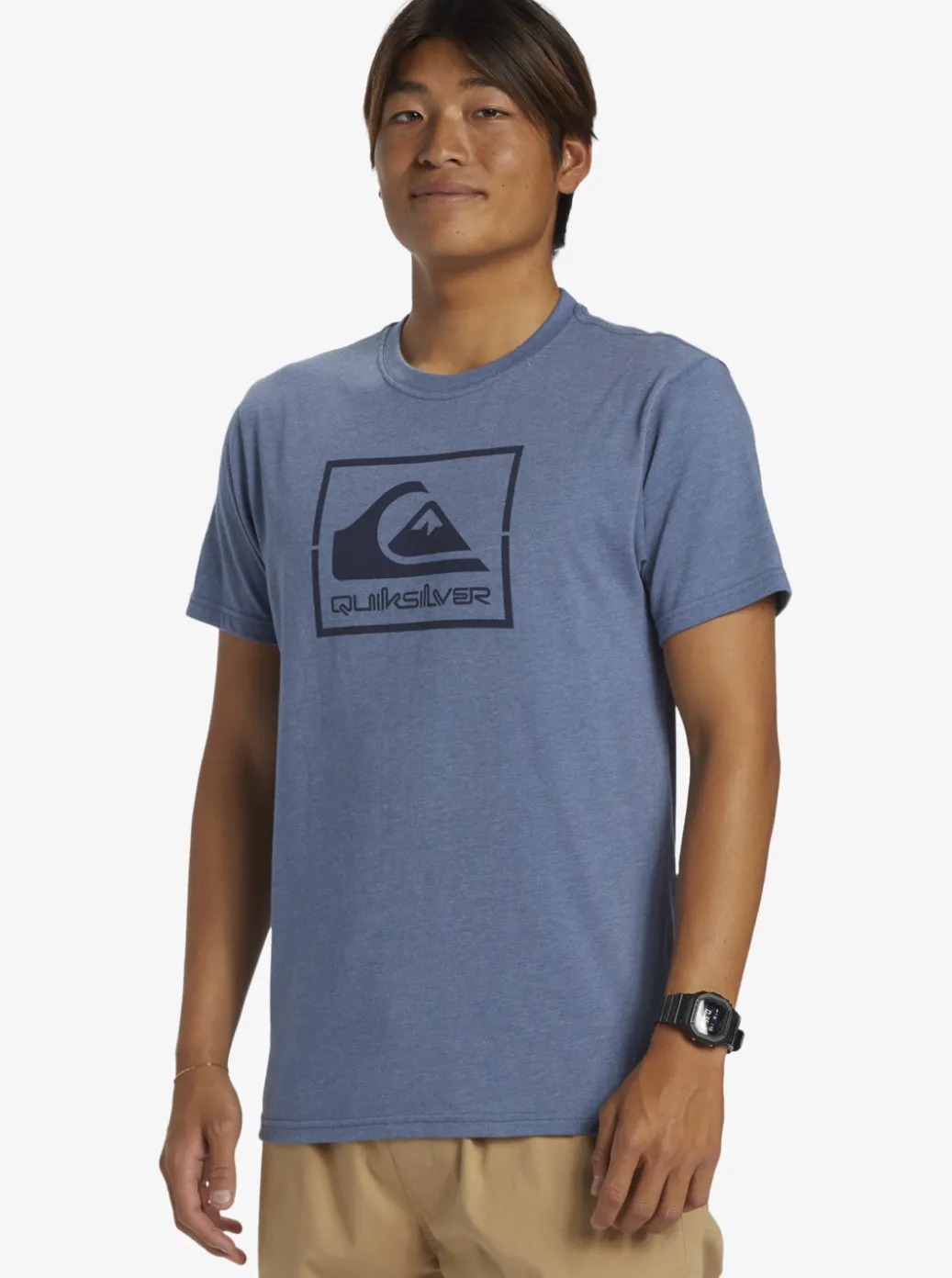 Outlet Quiksilver Casual Encounter T-Shirt Bering Sea Heather