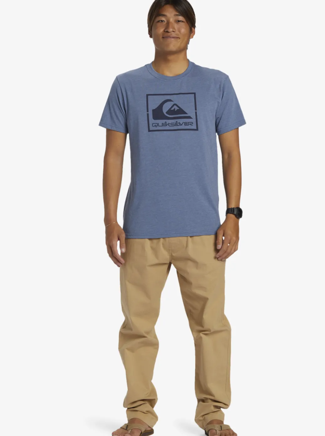 Outlet Quiksilver Casual Encounter T-Shirt Bering Sea Heather