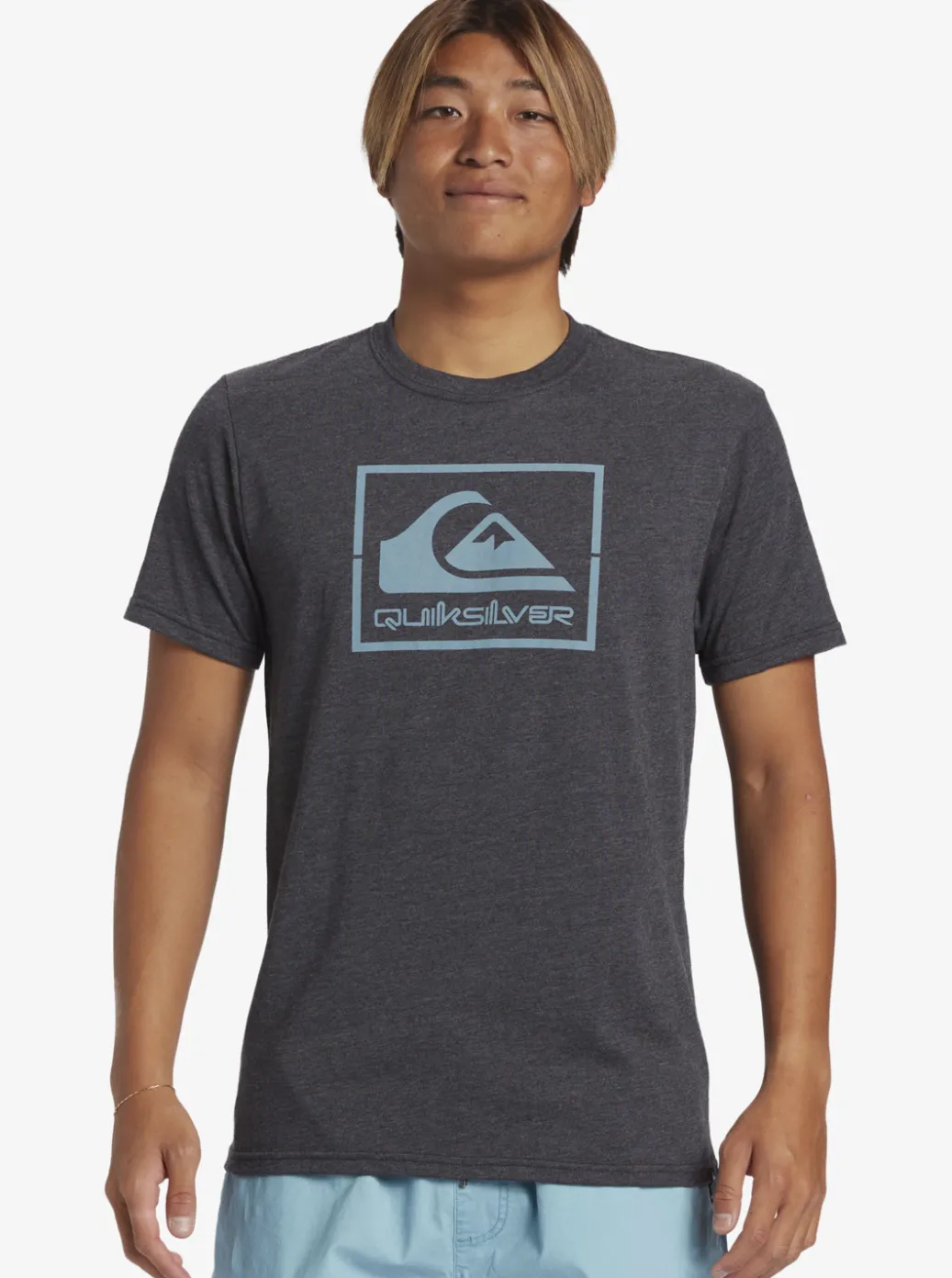 Shop Quiksilver Casual Encounter T-Shirt Charcoal Heather