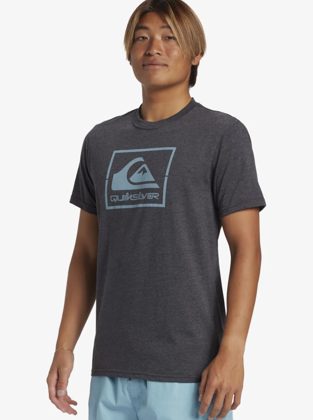 Shop Quiksilver Casual Encounter T-Shirt Charcoal Heather
