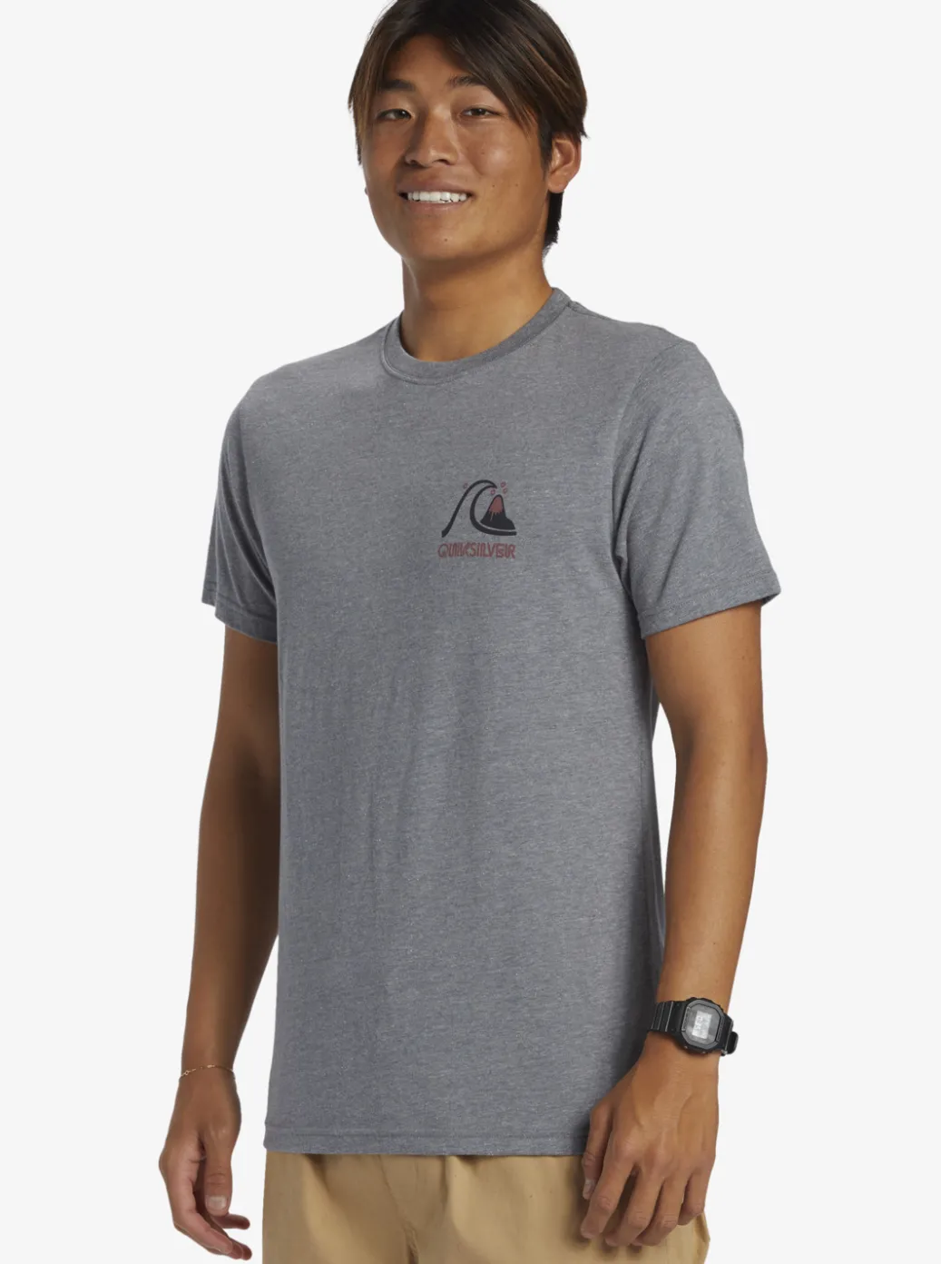 Flash Sale Quiksilver Circle Back T-Shirt Medium Grey Heather