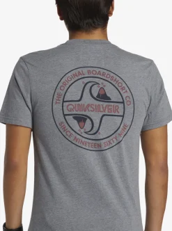 Flash Sale Quiksilver Circle Back T-Shirt Medium Grey Heather