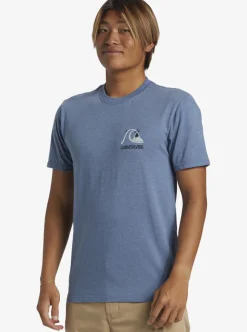 Cheap Quiksilver Circle Back T-Shirt Bering Sea Heather