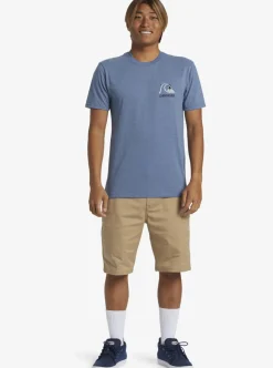Cheap Quiksilver Circle Back T-Shirt Bering Sea Heather