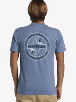 Cheap Quiksilver Circle Back T-Shirt Bering Sea Heather