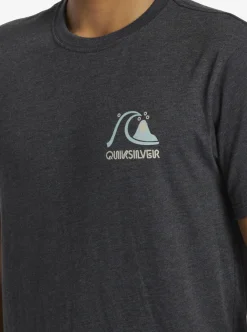 Clearance Quiksilver Circle Back T-Shirt Charcoal Heather