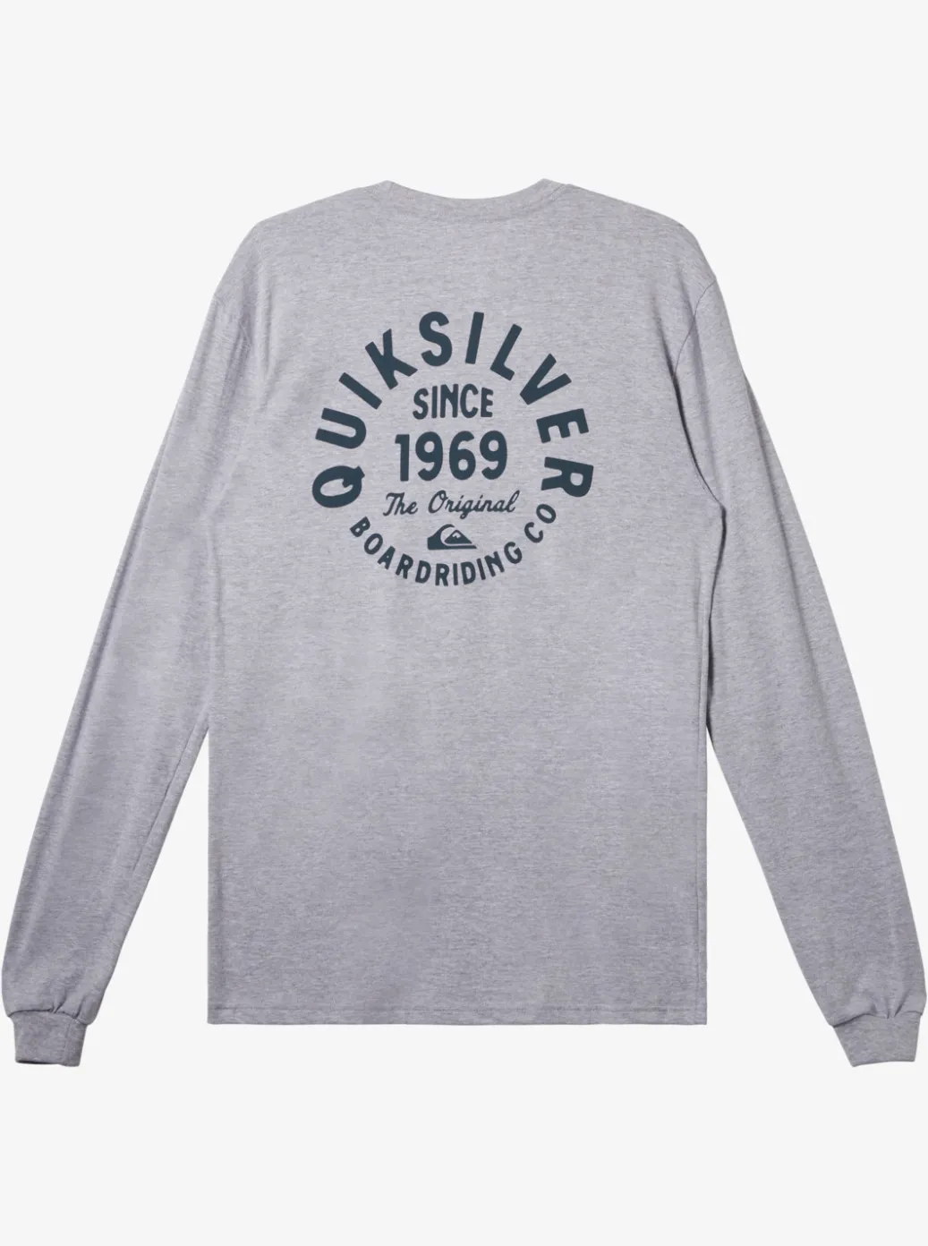 Hot Quiksilver Circled Script Long Sleeve T-Shirt Athletic Heather