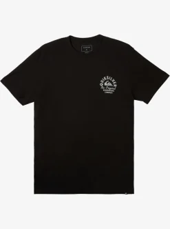 Store Quiksilver Circled Script T-Shirt Black