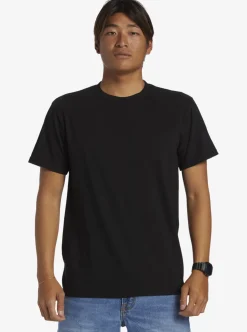 Store Quiksilver Circled Script T-Shirt Black