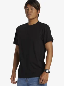 Store Quiksilver Circled Script T-Shirt Black