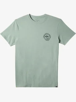 Sale Quiksilver Circled Script T-Shirt Iceberg Green