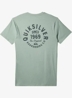 Sale Quiksilver Circled Script T-Shirt Iceberg Green