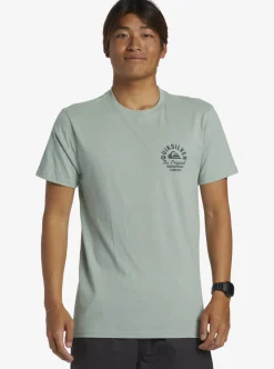 Sale Quiksilver Circled Script T-Shirt Iceberg Green