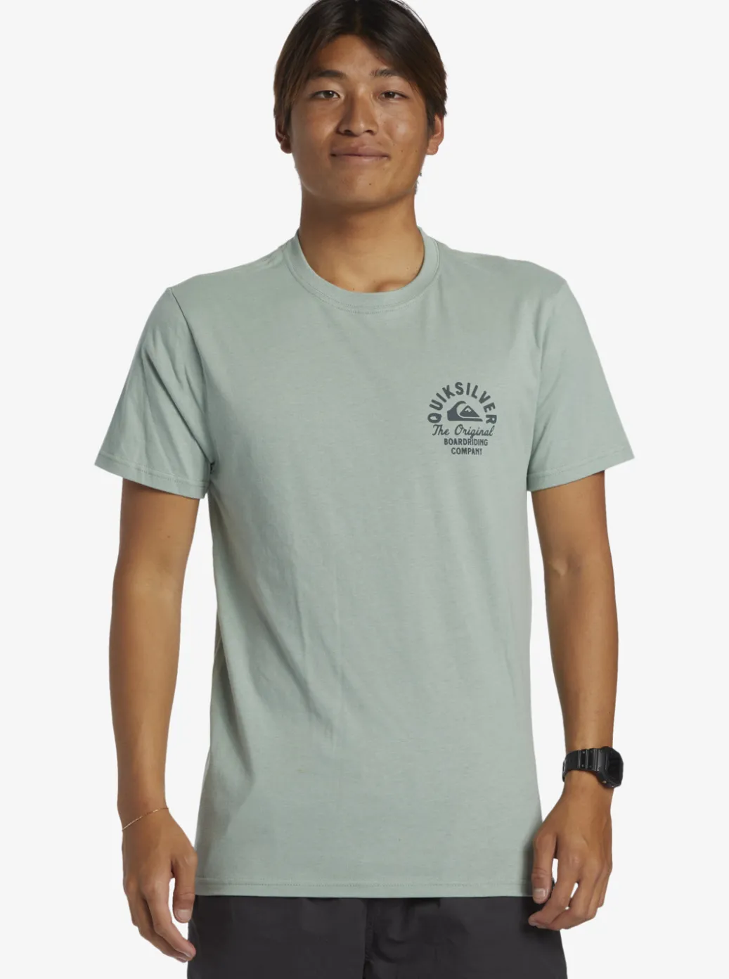 Sale Quiksilver Circled Script T-Shirt Iceberg Green