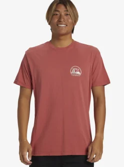 Fashion Quiksilver Clean Circle T-Shirt Mineral Red
