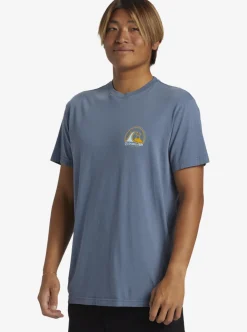 Fashion Quiksilver Clean Circle T-Shirt Bering Sea