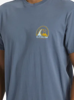Fashion Quiksilver Clean Circle T-Shirt Bering Sea