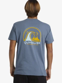 Fashion Quiksilver Clean Circle T-Shirt Bering Sea