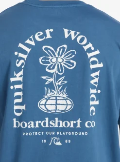 Fashion Quiksilver Clear Mind T-Shirt Moroccan Blue