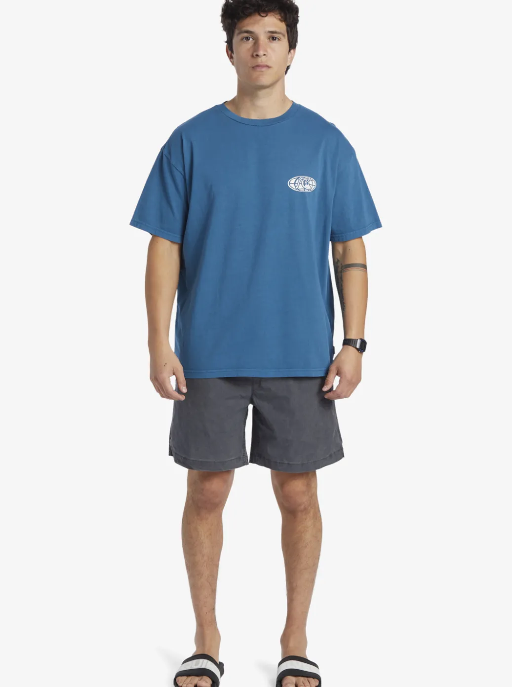 Fashion Quiksilver Clear Mind T-Shirt Moroccan Blue