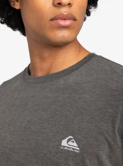 Cheap Quiksilver Coastal Run T-Shirt Black Heather