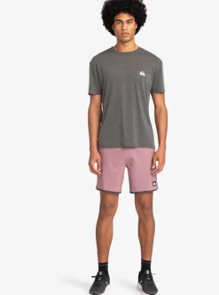 Cheap Quiksilver Coastal Run T-Shirt Black Heather